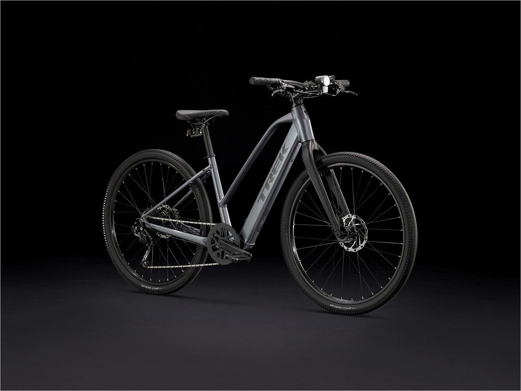 Vélo de Fitness Électrique Trek Dual Sport+ 2 Stagger Shimano Altus 9V 250 Wh 650 mm Gris