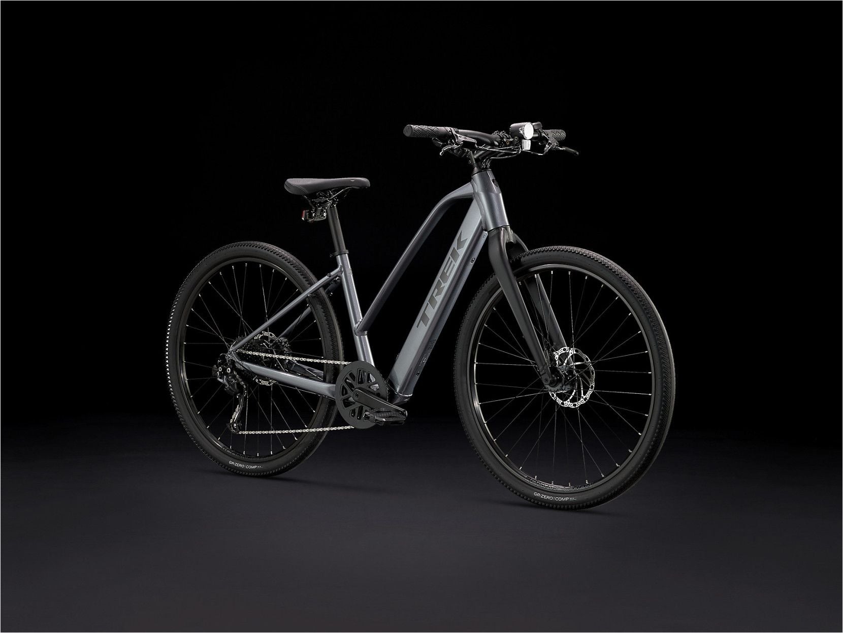 Vélo de Fitness Électrique Trek Dual Sport+ 2 Stagger Shimano Altus 9V 250 Wh 650 mm Gris