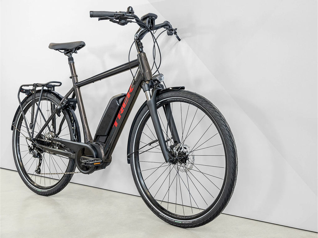 Vélo de Ville Électrique Trek Verve+ 2 Shimano Acera/Altus 9V 500 Wh Noir - Vélo d'Exposition