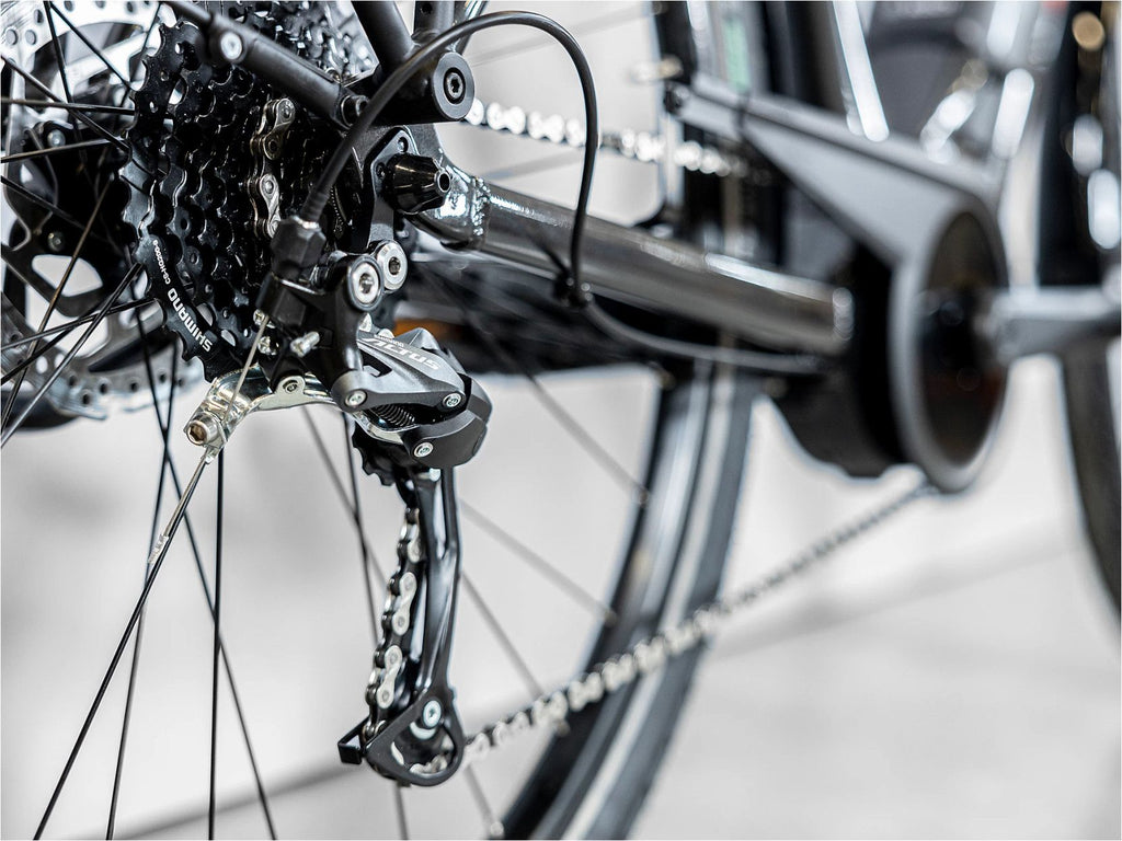 Vélo de Ville Électrique Trek Verve+ 2 Shimano Acera/Altus 9V 500 Wh Noir - Vélo d'Exposition