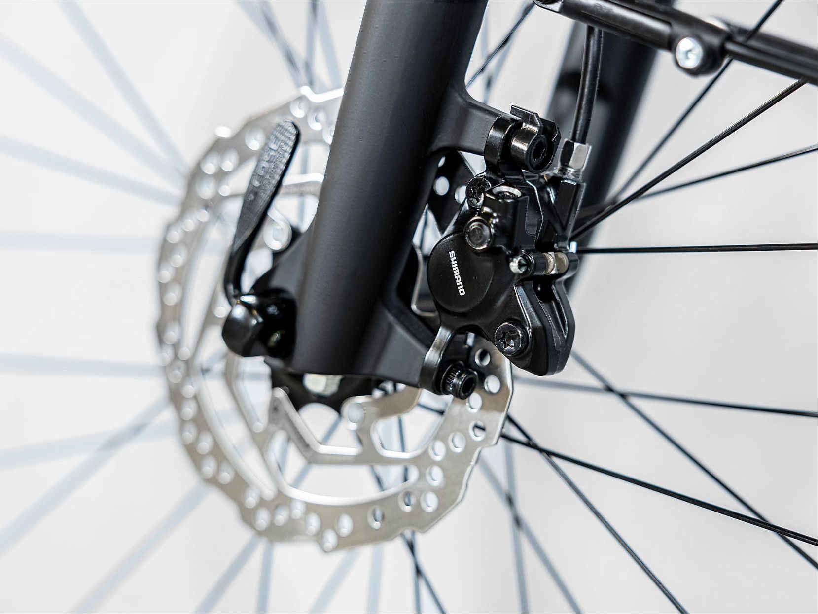 Vélo de Ville Électrique Trek Verve+ 2 Shimano Acera/Altus 9V 500 Wh Noir - Vélo d'Exposition