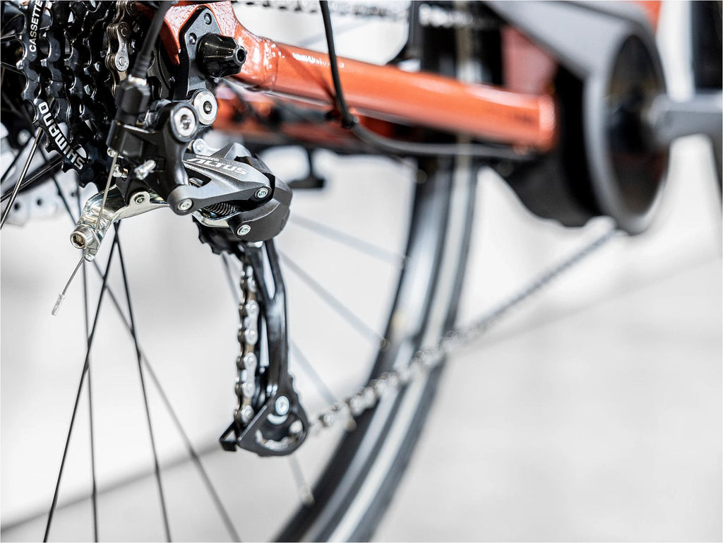 Vélo de Ville Électrique Trek Verve+ 1 Lowstep Shimano Tourney/Altus 8V 400 Wh Orange Foncé