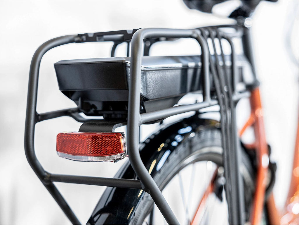 Vélo de Ville Électrique Trek Verve+ 1 Lowstep Shimano Tourney/Altus 8V 400 Wh Orange Foncé
