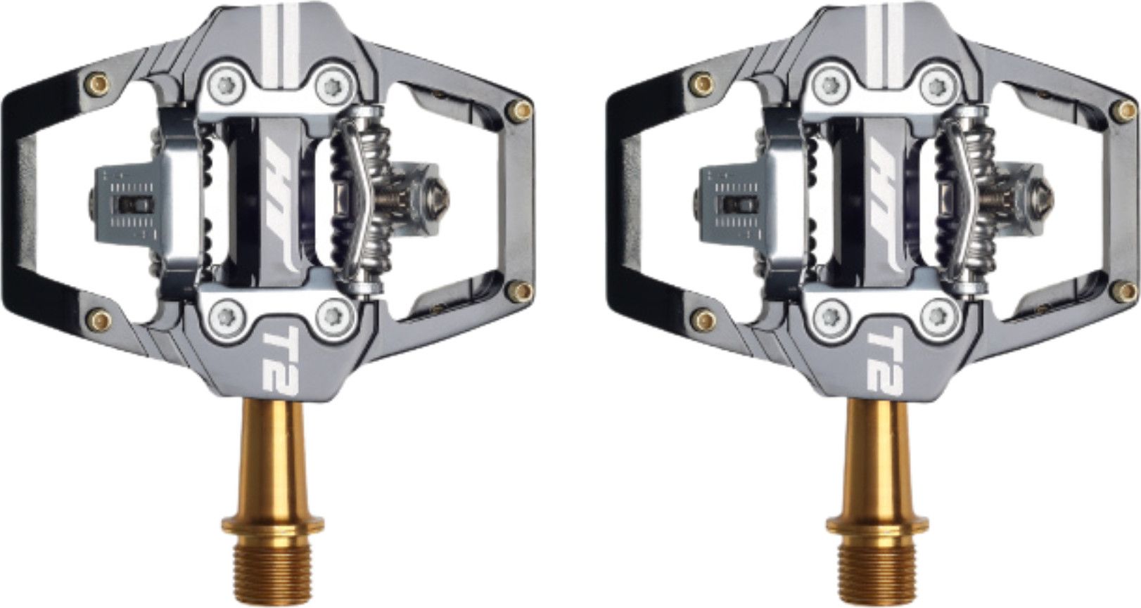 Paire de Pédales HT Components T2T Bronze
