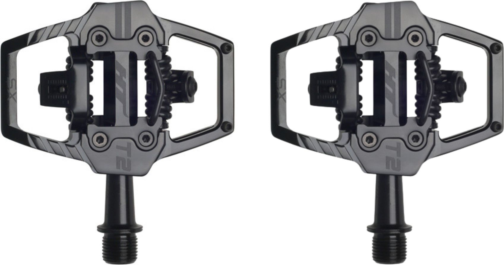 Paire de Pédales Automatiques HT Components T2-SX Camo Vert