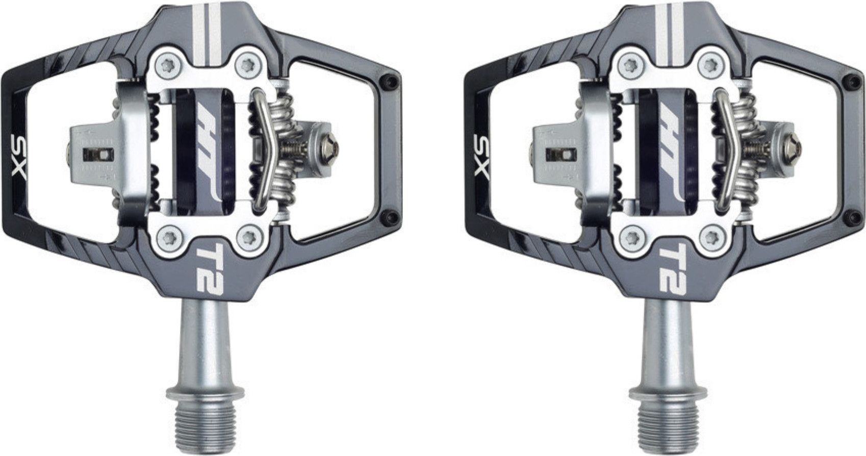 Paire de Pédales Automatiques HT Components T2-SX Camo Gris
