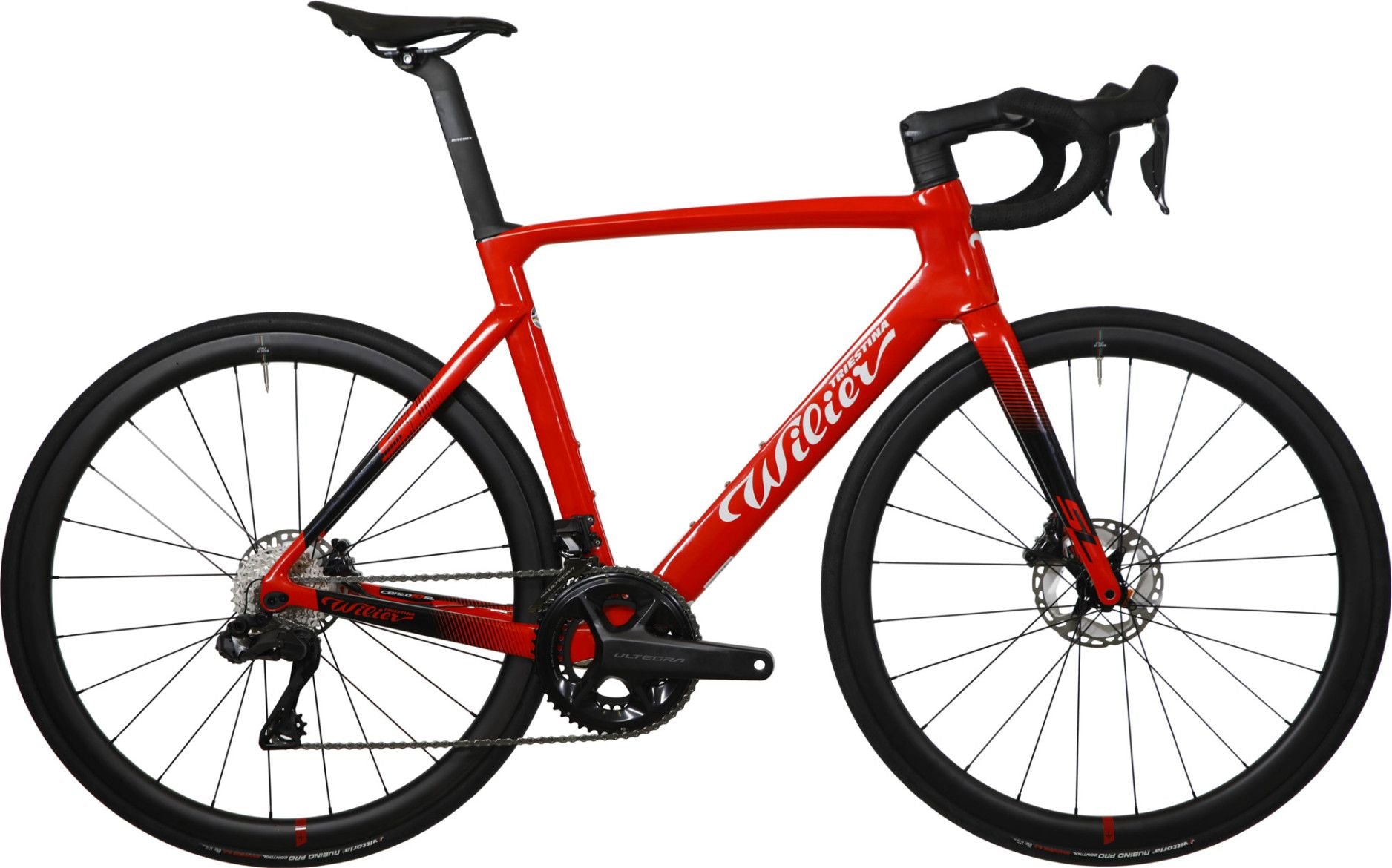 Vélo de Route Wilier Triestina Cento10 SL Shimano Ultegra Di2 12V 700 mm Rouge Noir