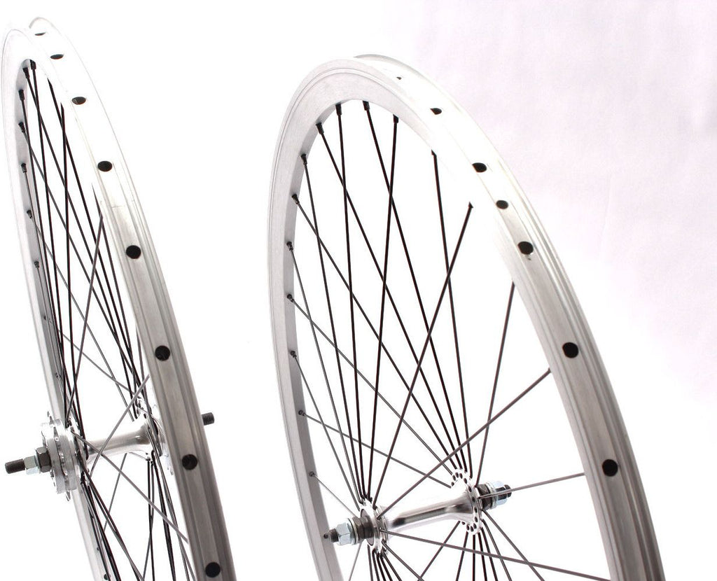 JEU DE ROUES FIXIE 28  ARGENT KHEBIKES