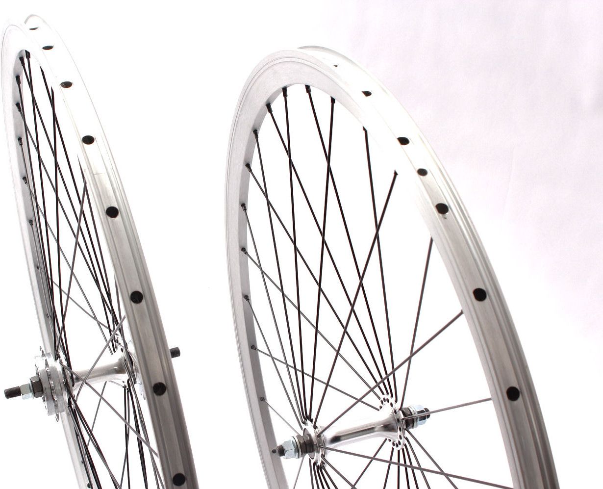 JEU DE ROUES FIXIE 28  ARGENT KHEBIKES