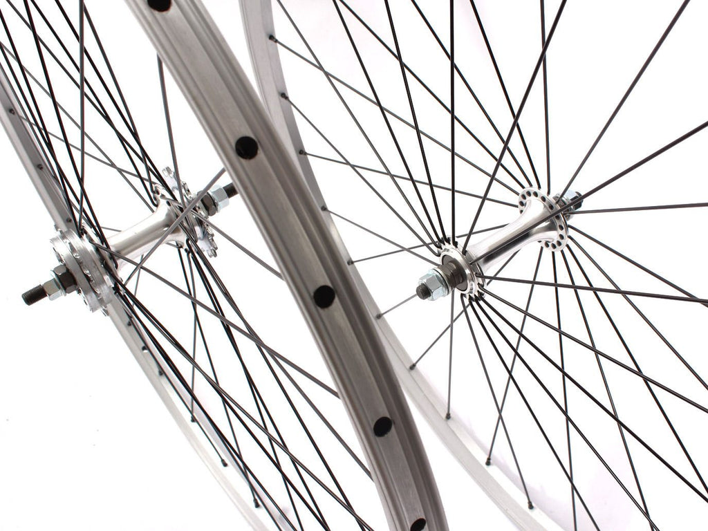 JEU DE ROUES FIXIE 28  ARGENT KHEBIKES