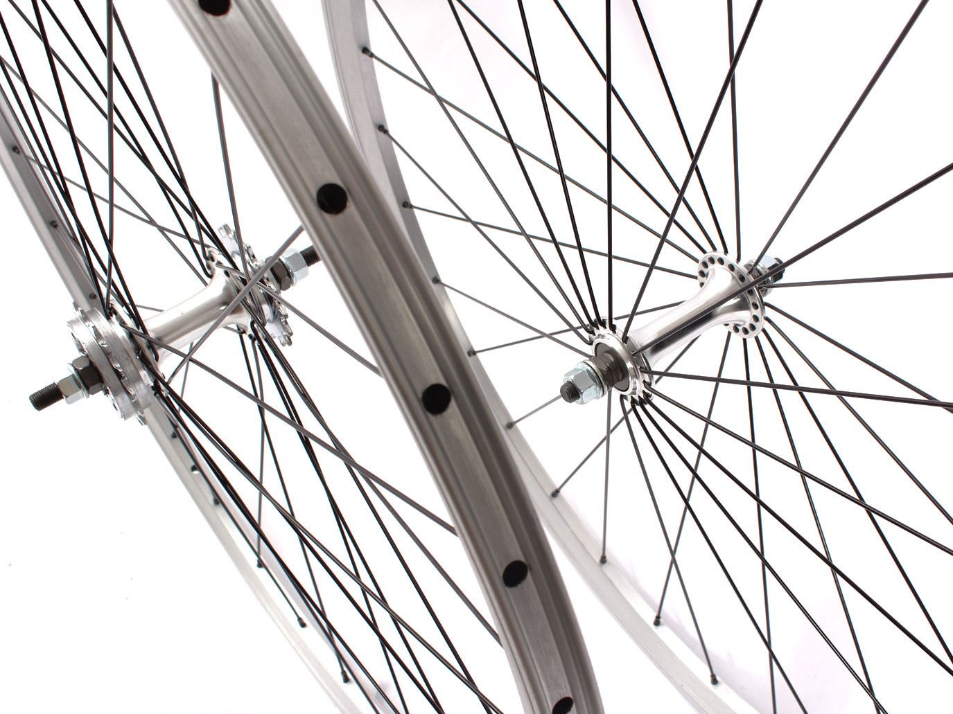 JEU DE ROUES FIXIE 28  ARGENT KHEBIKES