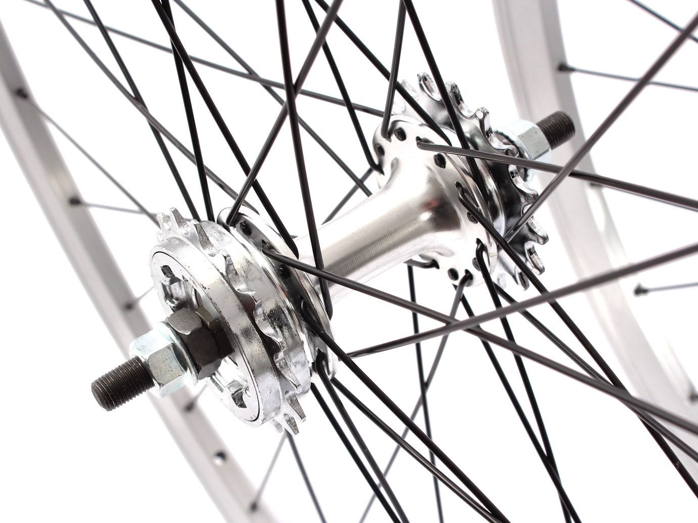 JEU DE ROUES FIXIE 28  ARGENT KHEBIKES