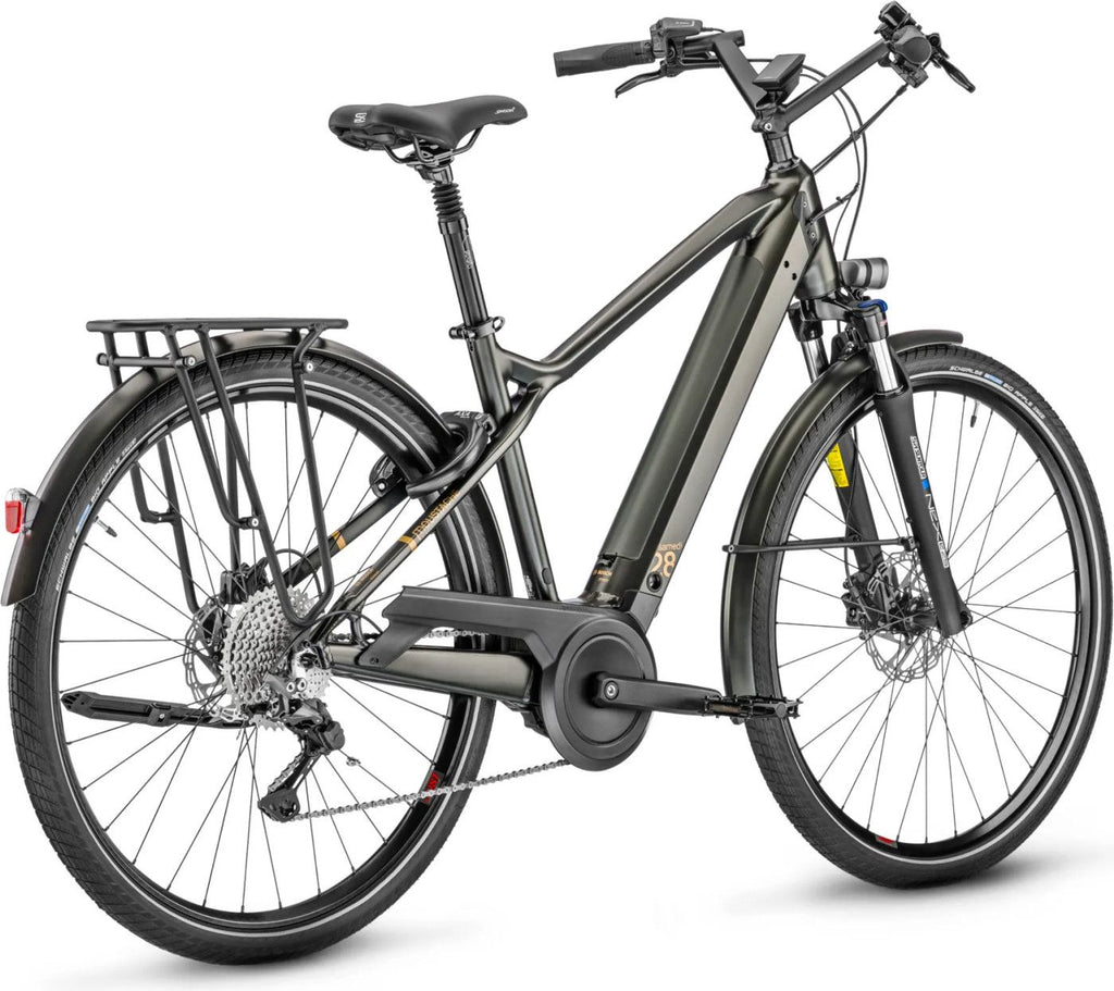 Vélo de Ville Électrique Moustache Samedi 28.7 Smart System Shimano Deore 11V 625 Wh 700 mm Vert Foncé 2023