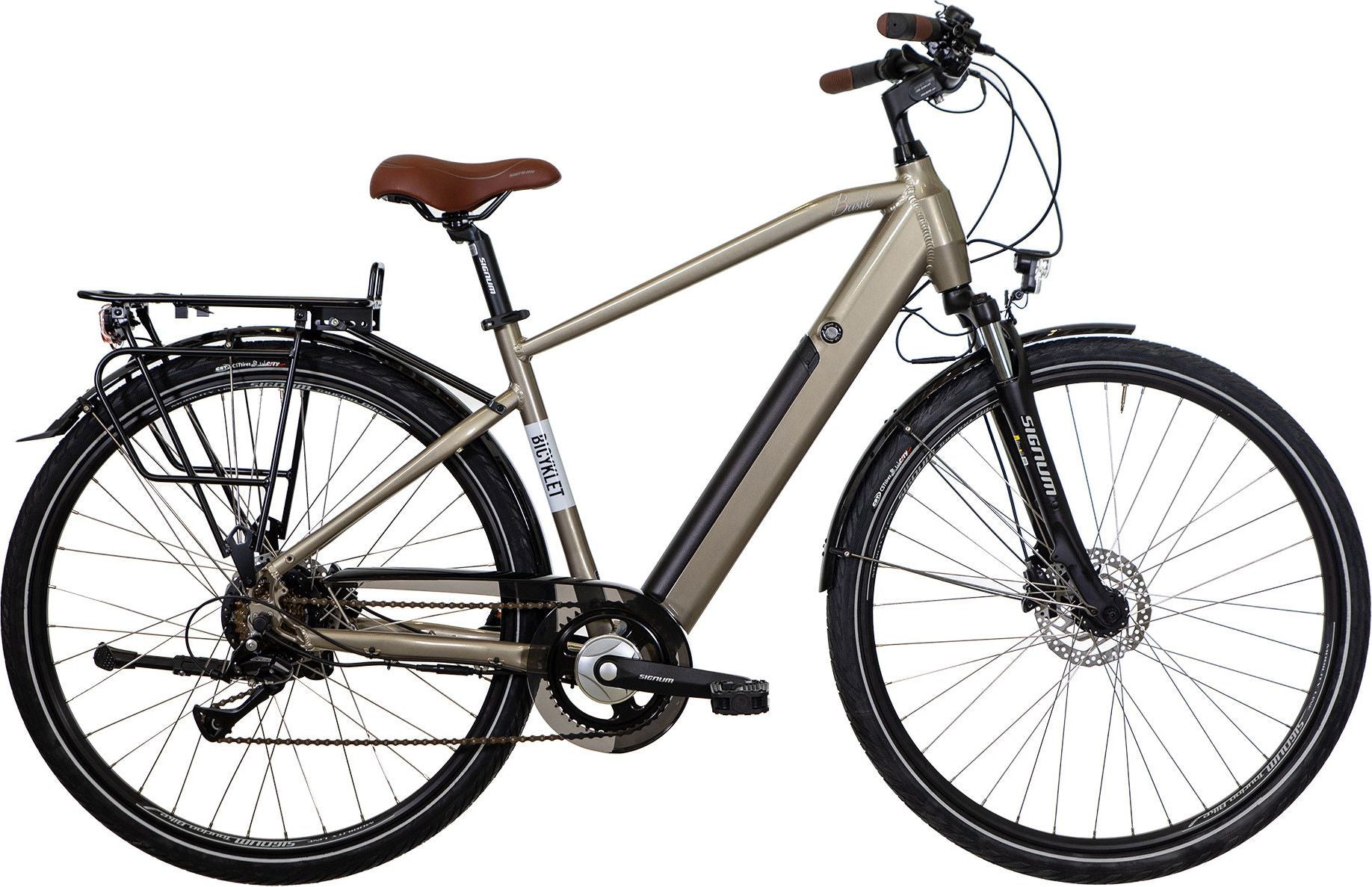 Vélo de Ville Électrique Bicyklet Basile Shimano Acera/Altus 8V 504 Wh 700 mm Gris