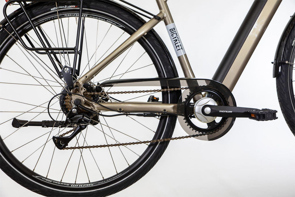 Vélo de Ville Électrique Bicyklet Basile Shimano Acera/Altus 8V 504 Wh 700 mm Gris