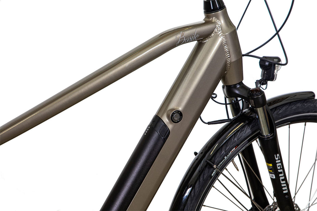 Vélo de Ville Électrique Bicyklet Basile Shimano Acera/Altus 8V 504 Wh 700 mm Gris