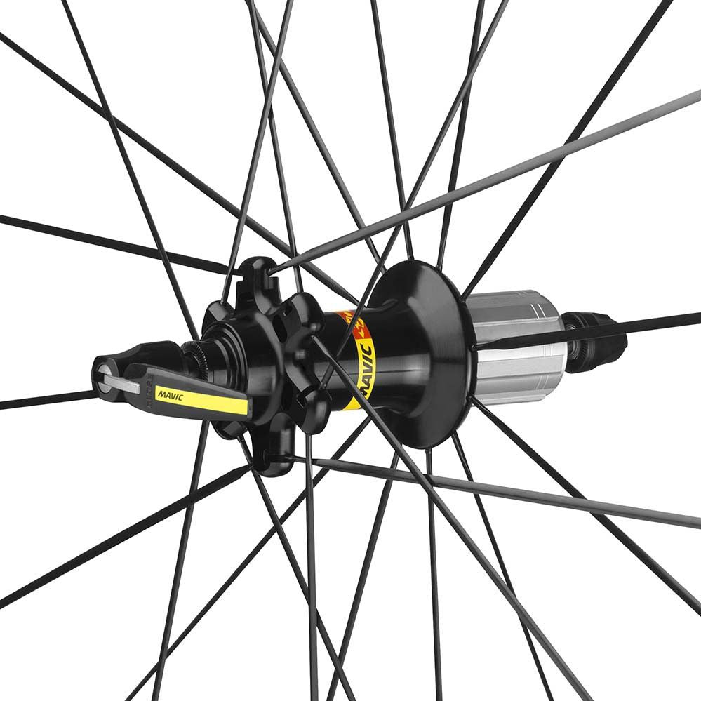 Roue Route Mavic Cosmic Pro Carbon Sl T Disque Tubular Route Roue arrière Noir 9 X 130 Mm / Shimano/Sram Hg