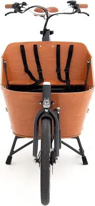 Vélo Cargo Électrique Babboe City Mountain Enviolo NuVinci 500 Wh 20/26'' Gris Anthracite Marron