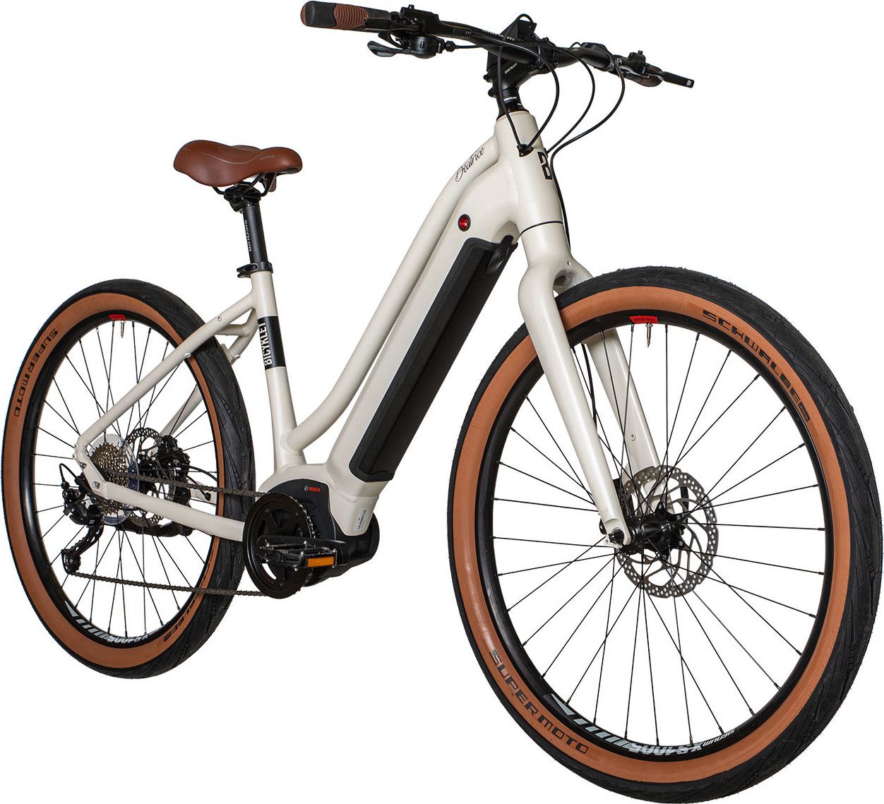 Vélo Fitness Électrique Bicyklet Béatrice Shimano Altus 9V 500 Wh 27.5'' Blanc