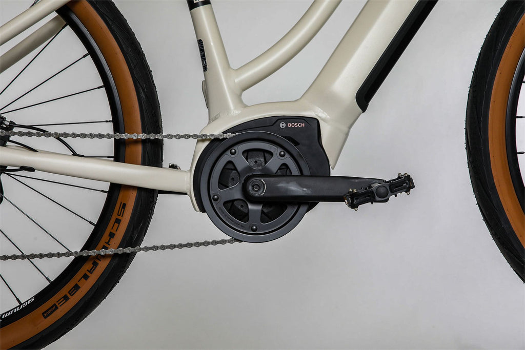Vélo Fitness Électrique Bicyklet Béatrice Shimano Altus 9V 500 Wh 27.5'' Blanc