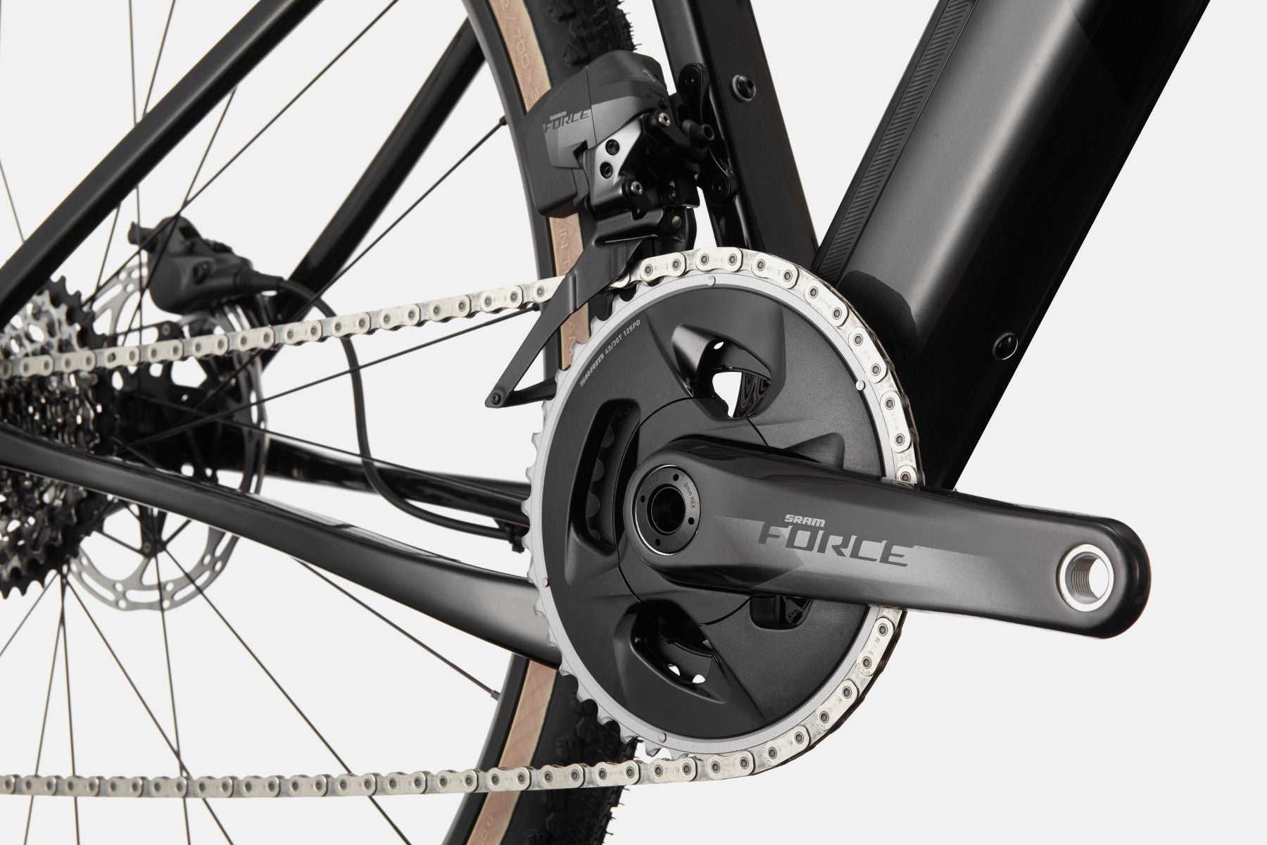 Gravel Bike Cannondale Topstone Carbon 1 RLE Sram Force eTap AXS 12V 700 mm Noir Perle