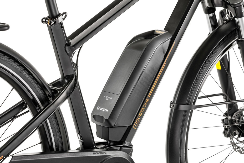 Vélo de Ville Électrique Moustache Samedi 28.1 Shimano Altus 9V 400 Wh 700mm Noir Mat 2023