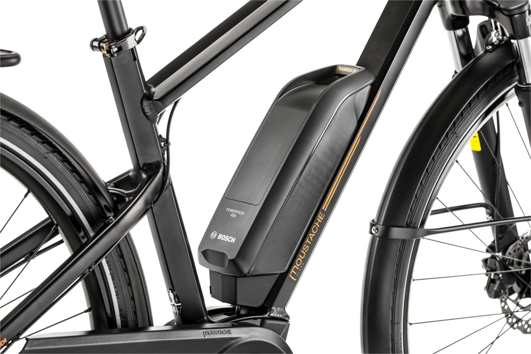Vélo de Ville Électrique Moustache Samedi 28.1 Shimano Altus 9V 400 Wh 700mm Noir Mat 2023