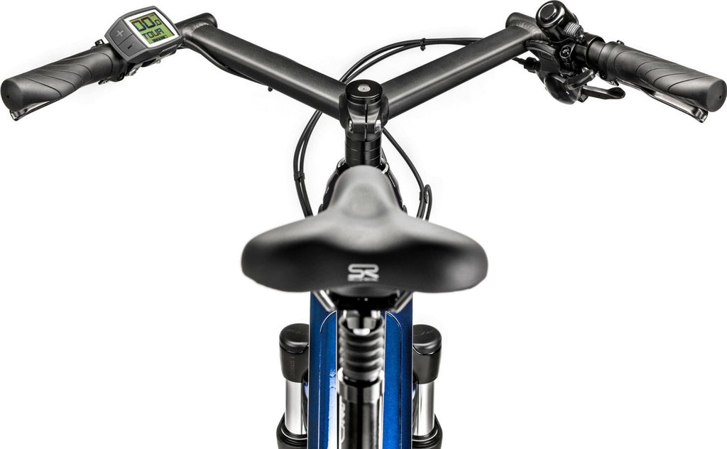 Vélo de Ville Électrique Moustache Samedi 28.2 Shimano Altus 9V 500 Wh 700mm Bleu Nuit 2023