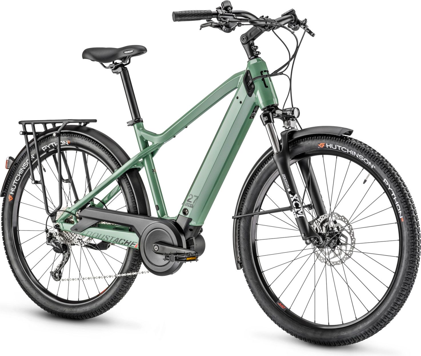 VTC Électrique Moustache Samedi 27 Xroad 1 Shimano Altus 9V 400 Wh 27.5'' Vert 2023