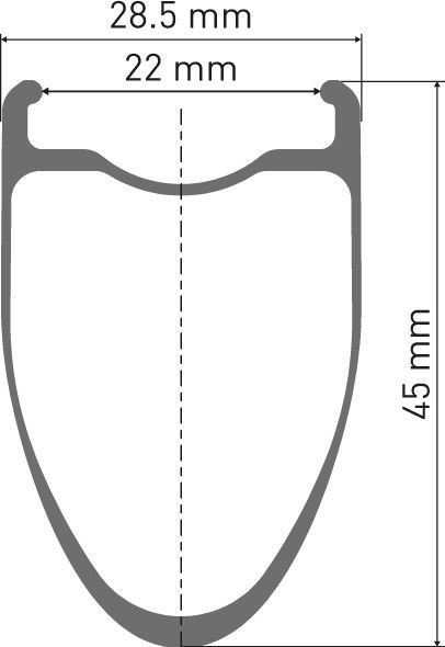 Roue Avant DT Swiss ERC 1400 Dicut DB 45 | 12x100mm | Centerlock