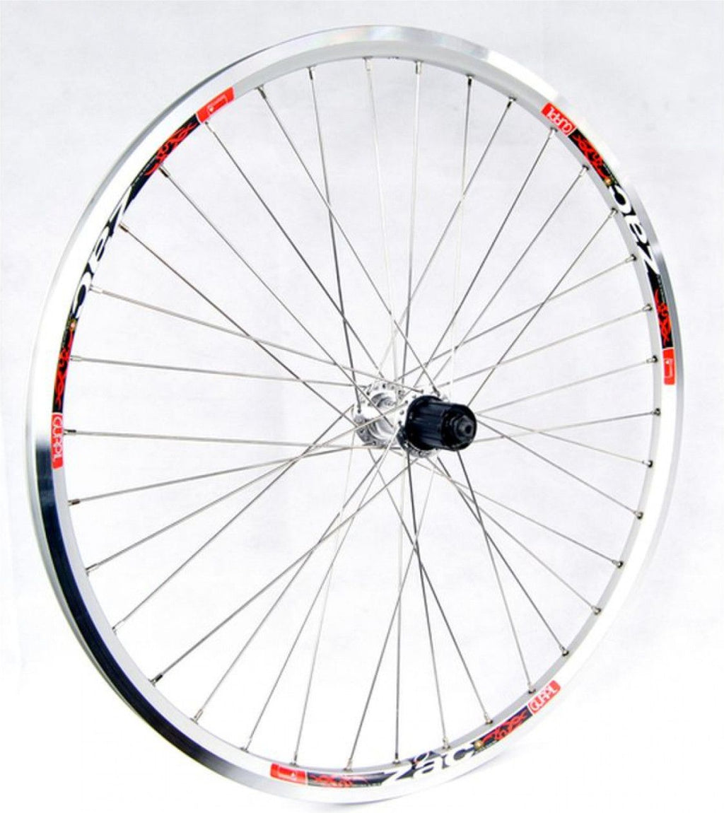 ROUE ARRIÈRE GURPIL 26  ALUMINIUM ZAC CASSETTE 8V ARGENT