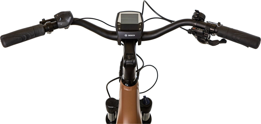 Vélo de Ville Électrique Bicyklet Victoire Shimano Alivio 9V 400 Wh 700 mm Marron