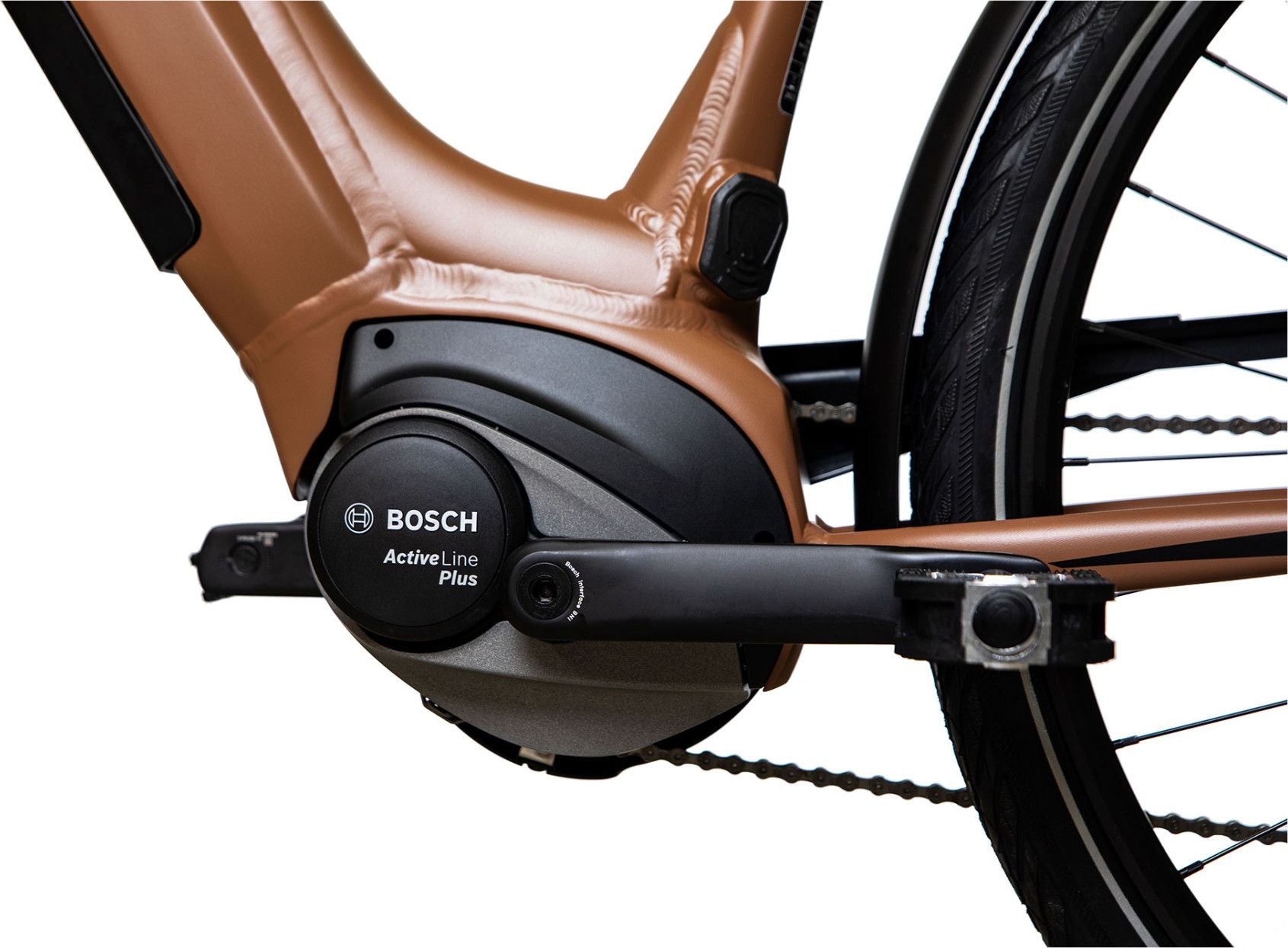 Vélo de Ville Électrique Bicyklet Victoire Shimano Alivio 9V 400 Wh 700 mm Marron