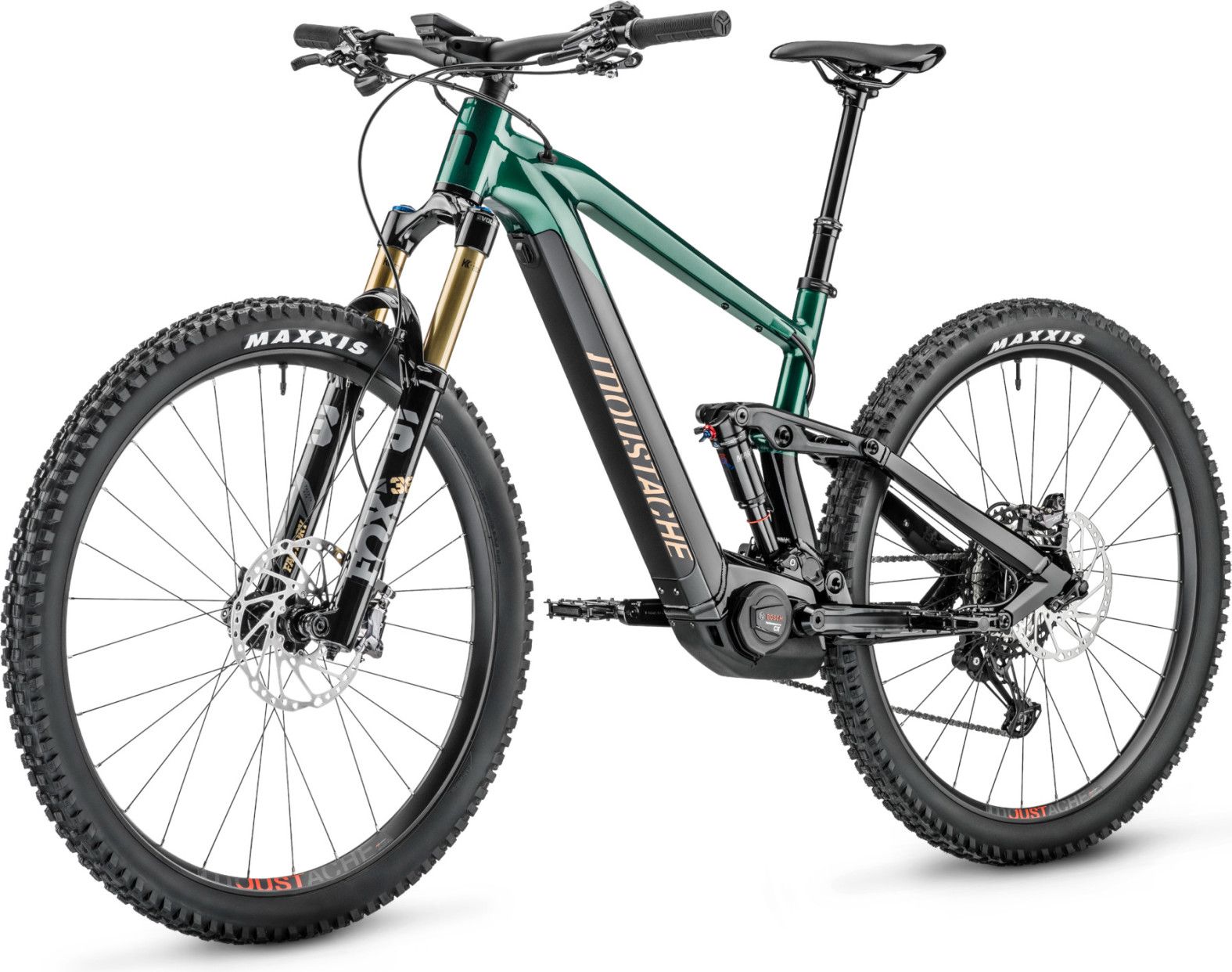 VTT Électrique Tout-Suspendu Moustache Samedi 29 Trail 9 Smart System Shimano SLX / XT 12V 750 Wh 29'' Noir / Vert 2023