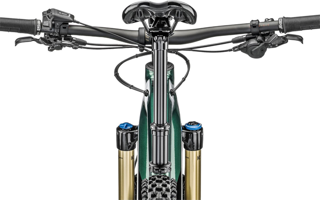 VTT Électrique Tout-Suspendu Moustache Samedi 29 Trail 9 Smart System Shimano SLX / XT 12V 750 Wh 29'' Noir / Vert 2023