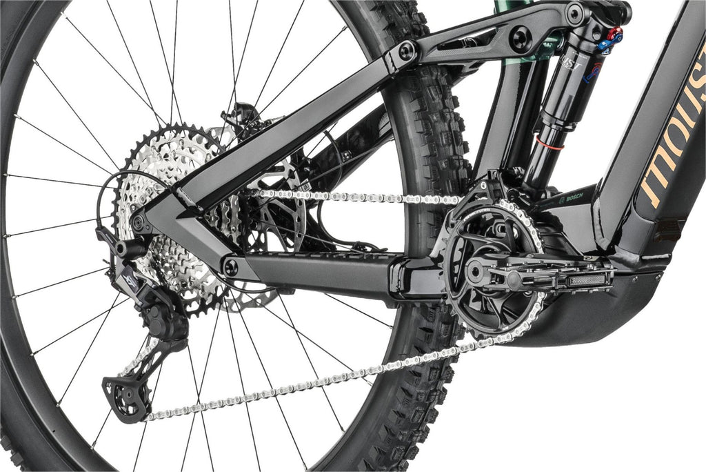 VTT Électrique Tout-Suspendu Moustache Samedi 29 Trail 9 Smart System Shimano SLX / XT 12V 750 Wh 29'' Noir / Vert 2023