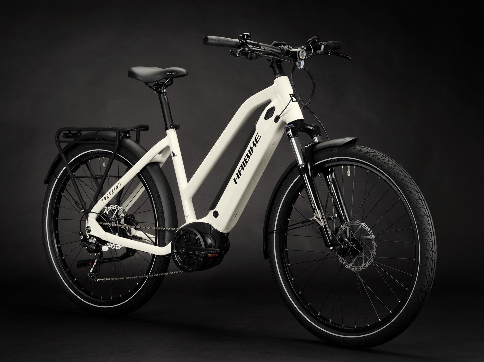 VTC Électrique Haibike Trekking 3 Mid Shimano Alivio 9V 500Wh 27.5'' Gris Clair 2023
