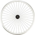Roue fixie 700 av ecrou axe plein jante blanc mach1 430. moyeu noir 32t