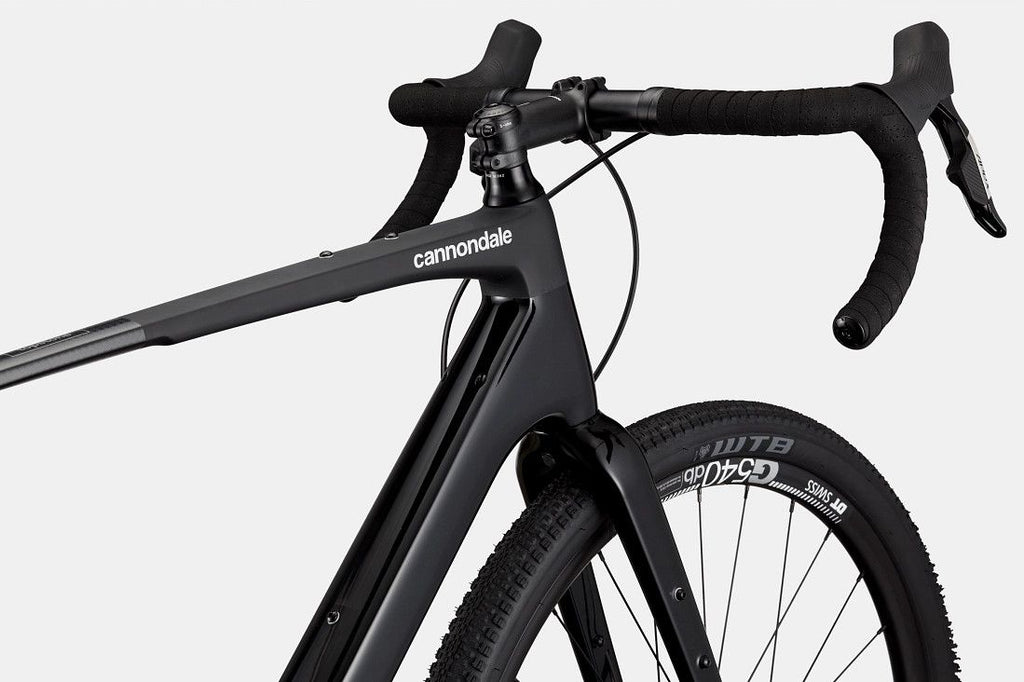 Gravel Bike Cannondale Topstone Carbon Sram Apex XPLR eTap AXS 12V 700 mm Noir Mat