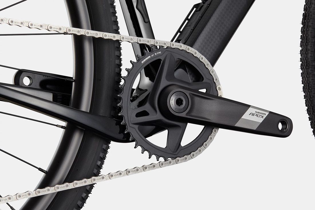 Gravel Bike Cannondale Topstone Carbon Sram Apex XPLR eTap AXS 12V 700 mm Noir Mat