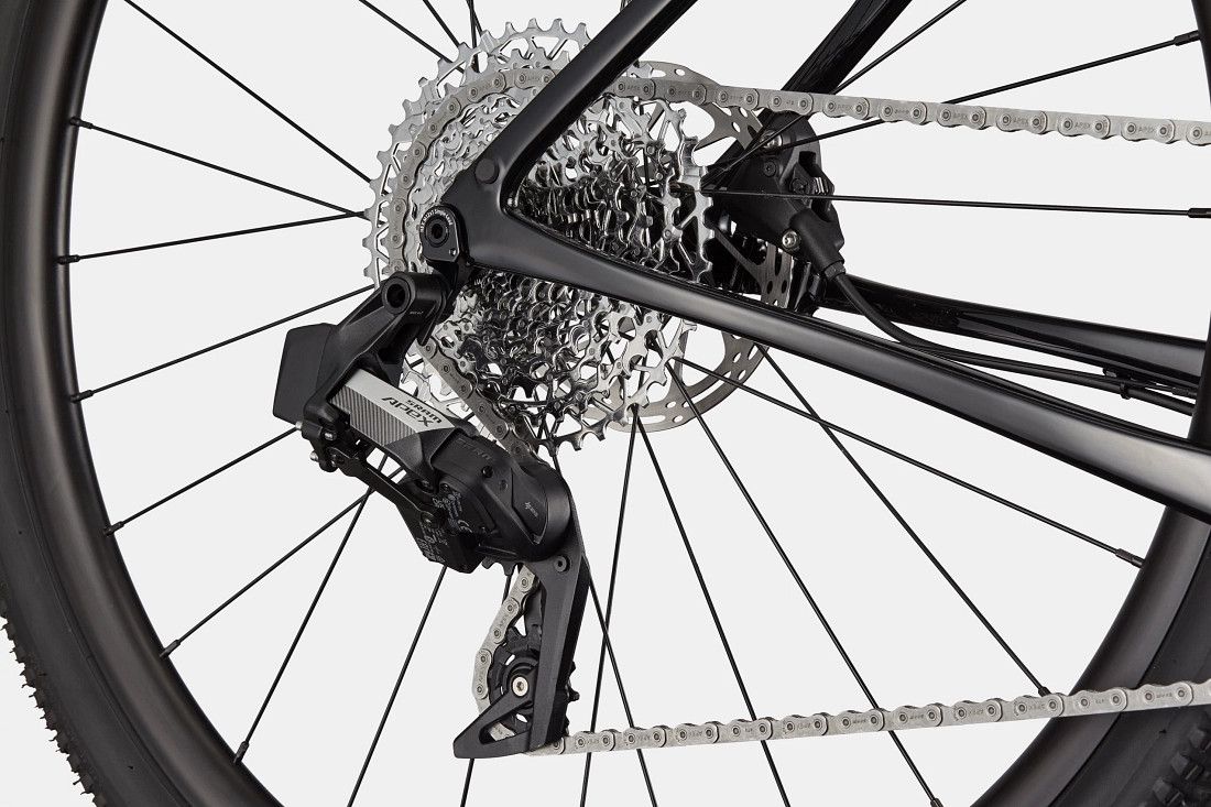 Gravel Bike Cannondale Topstone Carbon Sram Apex XPLR eTap AXS 12V 700 mm Noir Mat