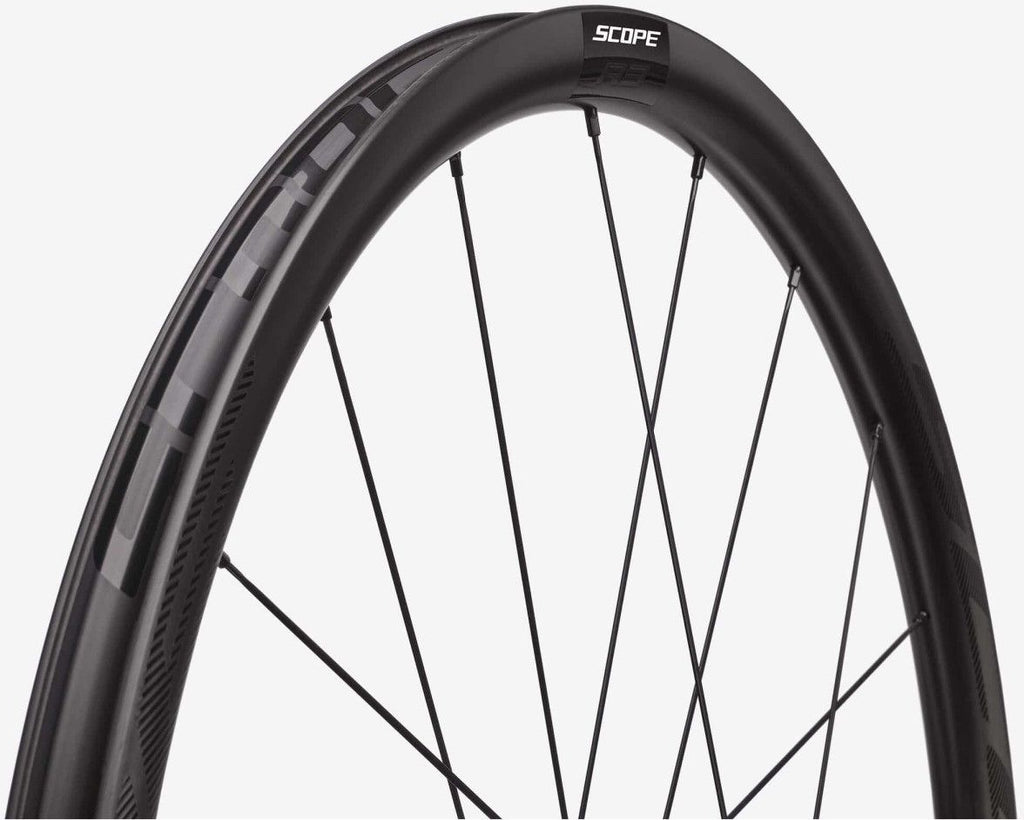 Paire de Roues Scope R3 700c | 12x100 - 12x142 mm | CenterLock | Noir