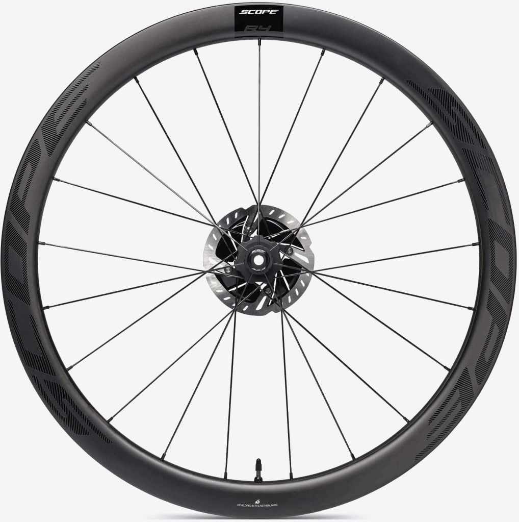 Paire de Roues Scope R4 700c | 12x100 - 12x142 mm | CenterLock | Noir