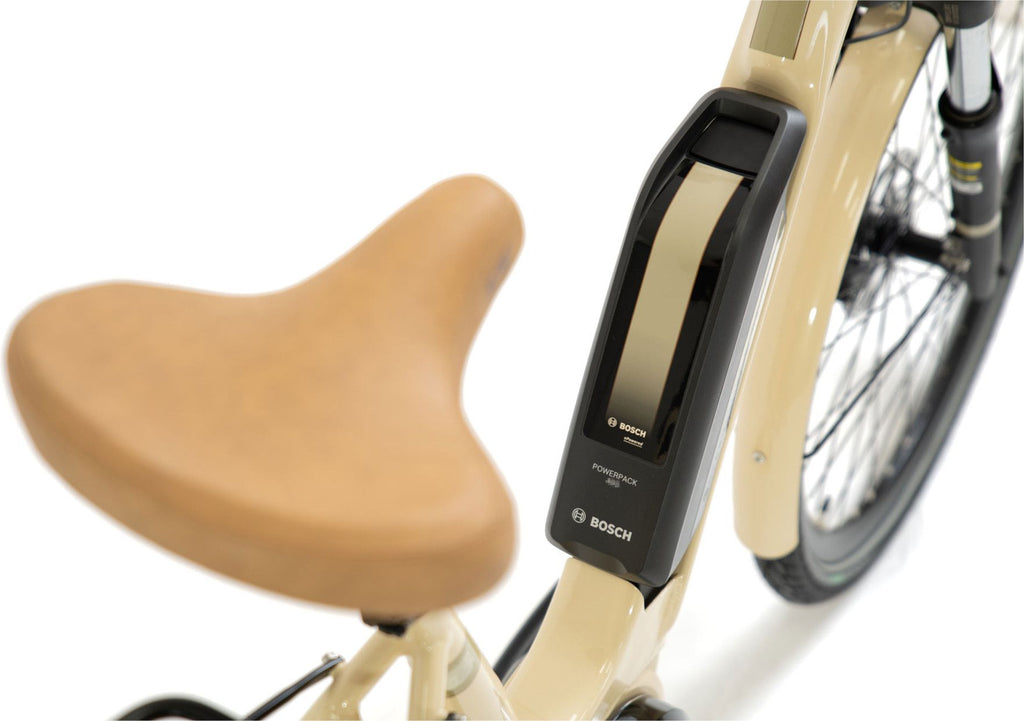 Vélo de Ville Électrique Granville E-Urban 30 Unisex Shimano Tourney/Altus 7V 500 Wh 700 mm Beige Ivory