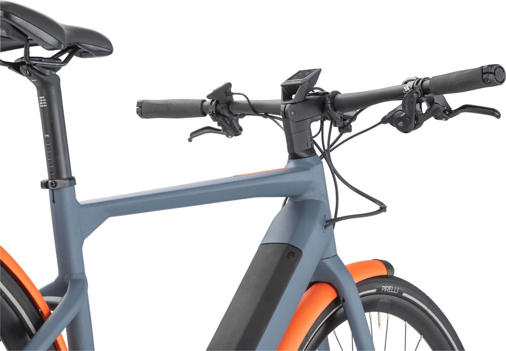 Vélo de Ville Électrique BMC 257 AMP AL One Shimano Alfine 8V Courroie 625 Wh 700 mm Bleu Powder Steel 2023