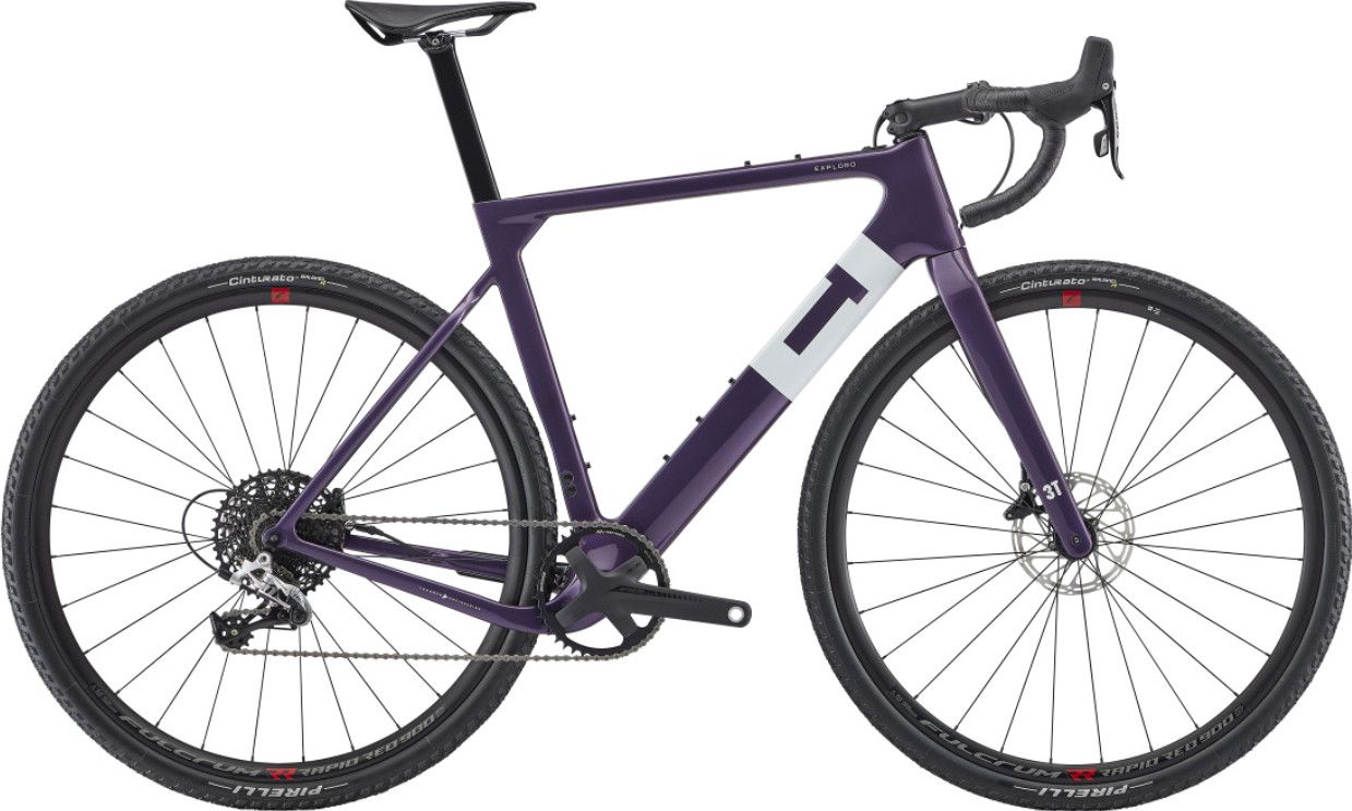 Gravel Bike 3T Exploro Primo Sram Rival 11V 700 mm Violet Grape