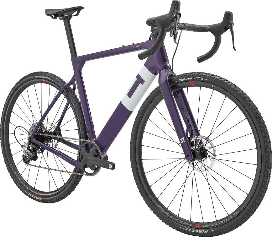 Gravel Bike 3T Exploro Primo Sram Rival 11V 700 mm Violet Grape