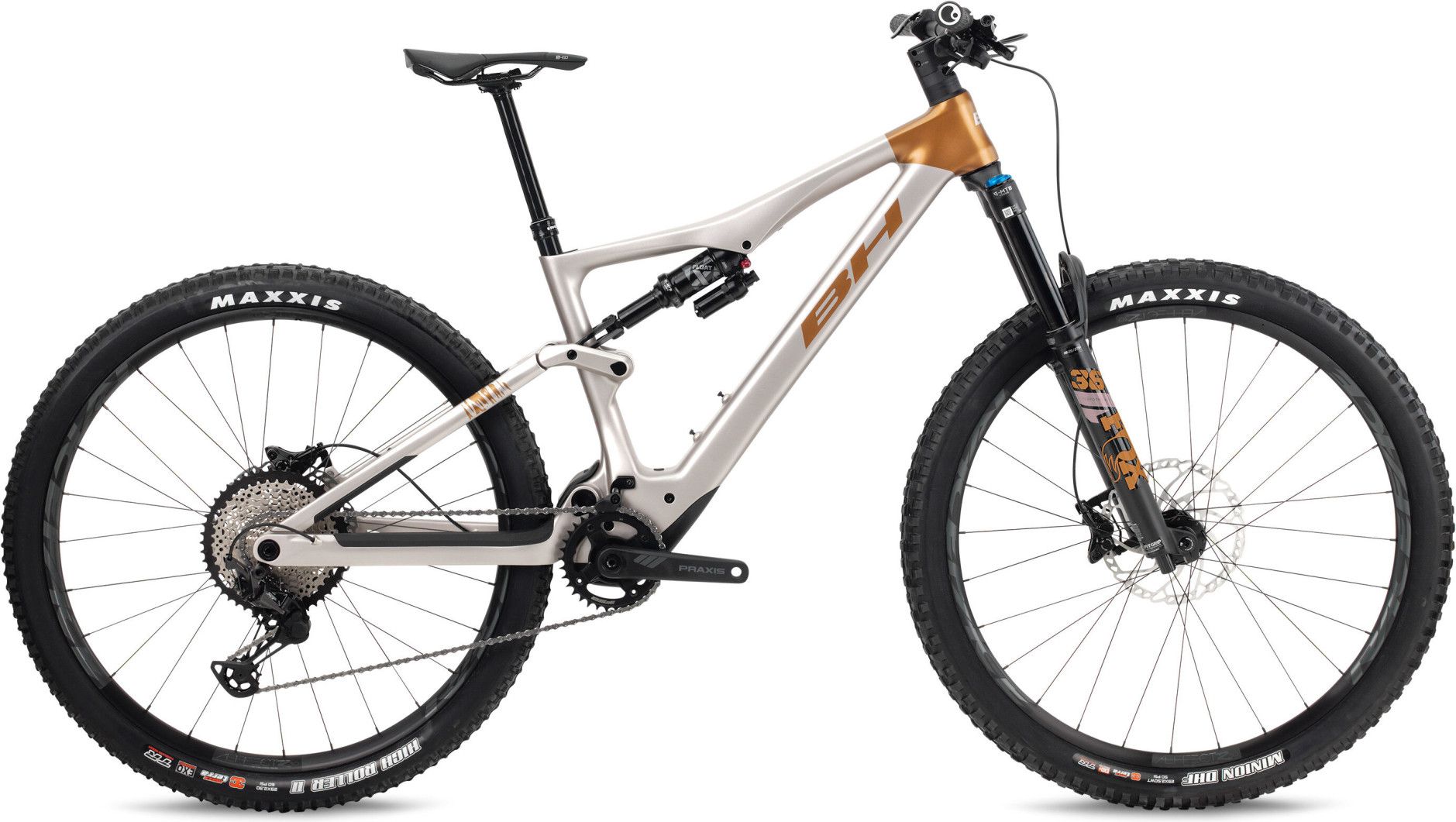 VTT Électrique Tout-Suspendu BH iLynx Trail Carbon 8.7 12V 540 Wh BH 80Nm 29'' Beige/Orange