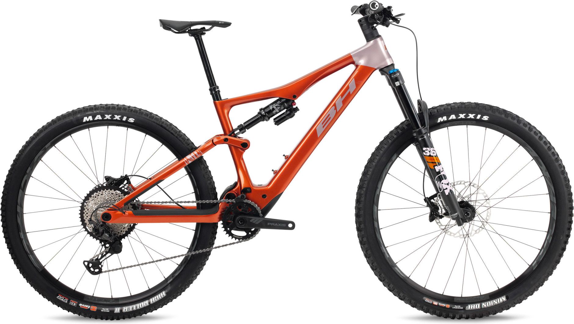 VTT Électrique Tout-Suspendu BH iLynx Trail Carbon 8.7 12V 540 Wh BH 80Nm 29'' Orange/Beige