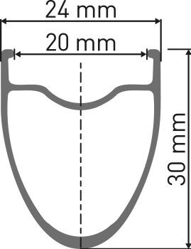 Roue Arrière DT Swiss AR 1600 Spline DB 30 | 12x142mm | Centerlock